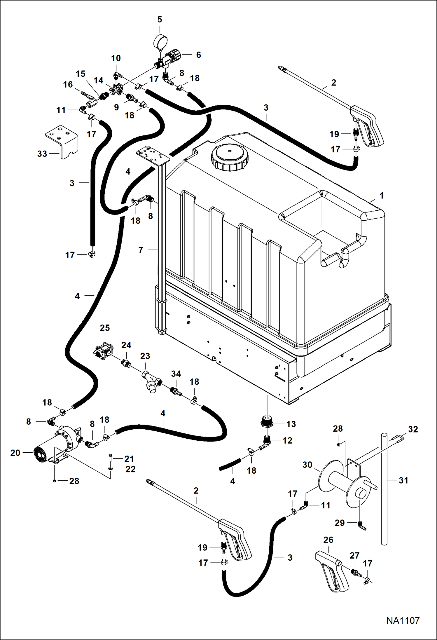РАСПЫЛИТЕЛЬ (ПРОКЛАДКА ТРУБ) (80 GAL A7F2)