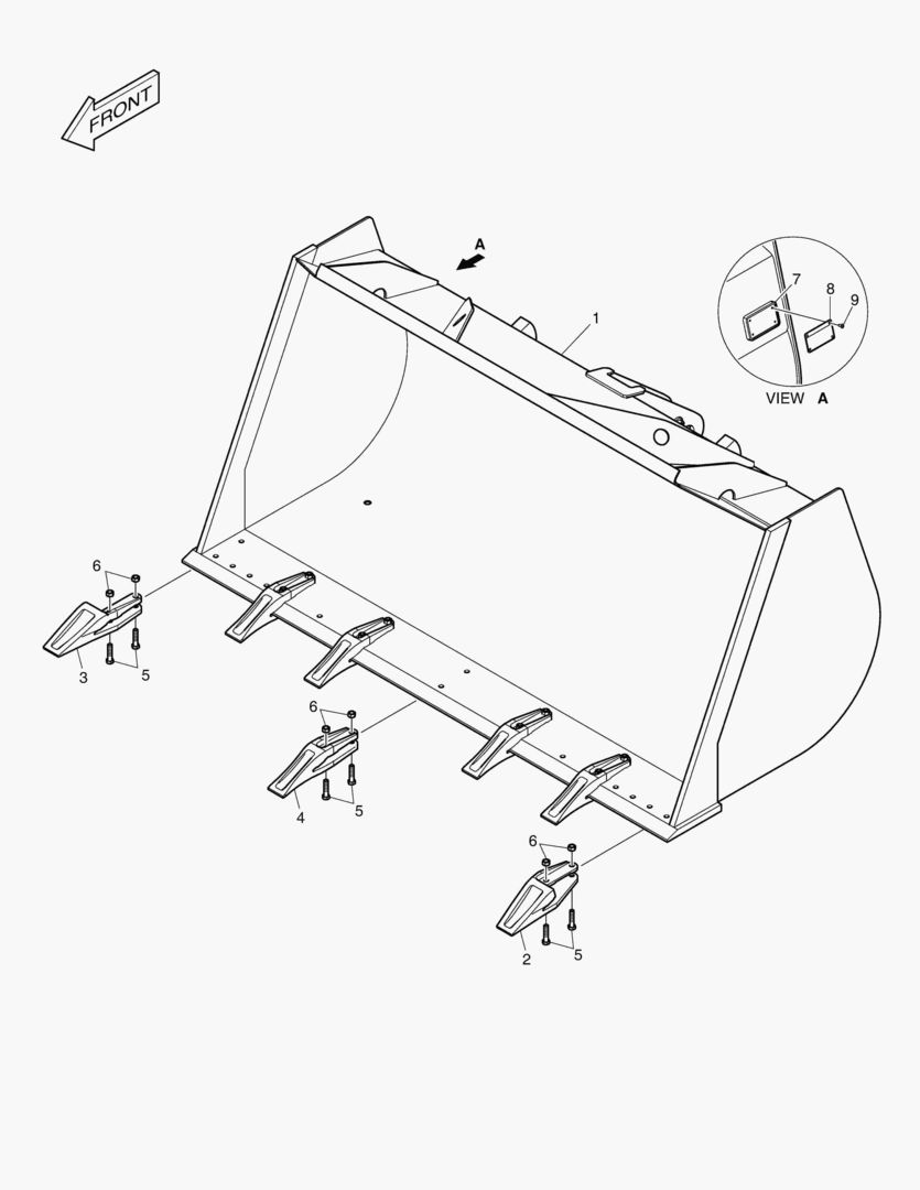 5140 BUCKET - 2.4гЋҐ (TOOTH)