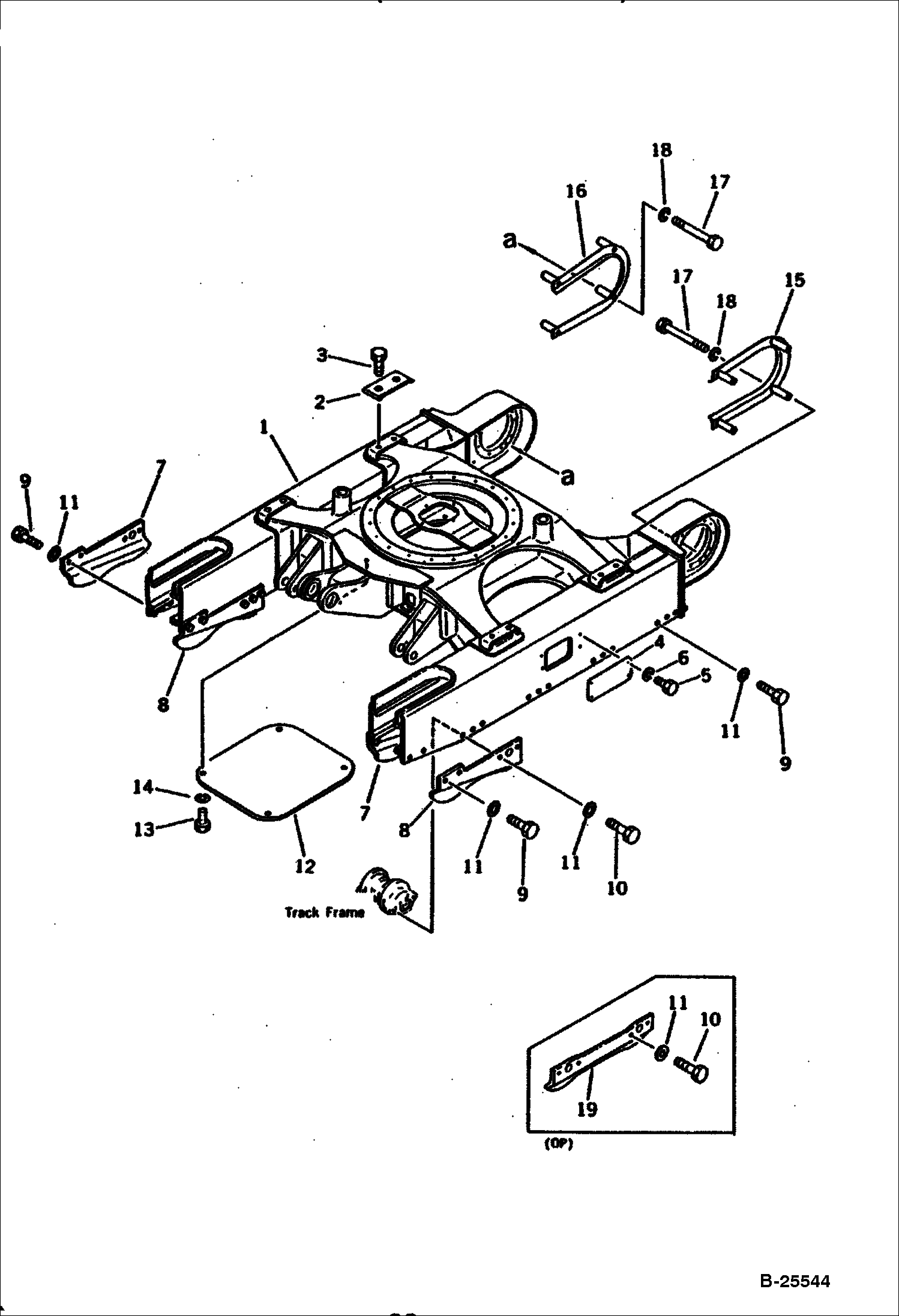 РАМА ГУСЕНИЦЫ (KOMATSU СЕРИЙНЫЙ НОМЕР 6001-8418)
