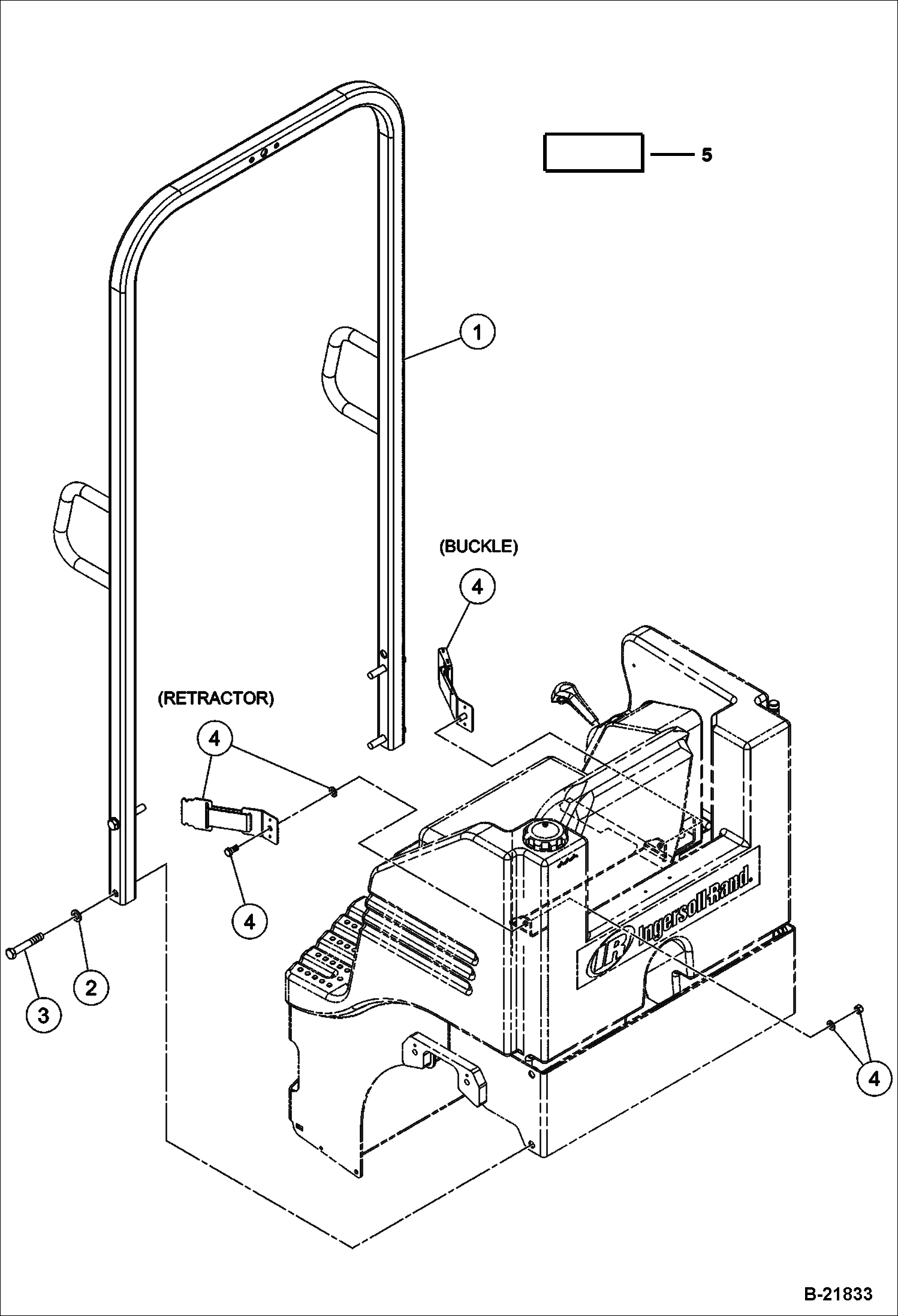 УСТАНОВКА ДУГИ БЕЗОПАСНОСТИ СИСТЕМЫ ЗАЩИТЫ ПРИ ОПРОКИДЫВАНИИ (ROPS)