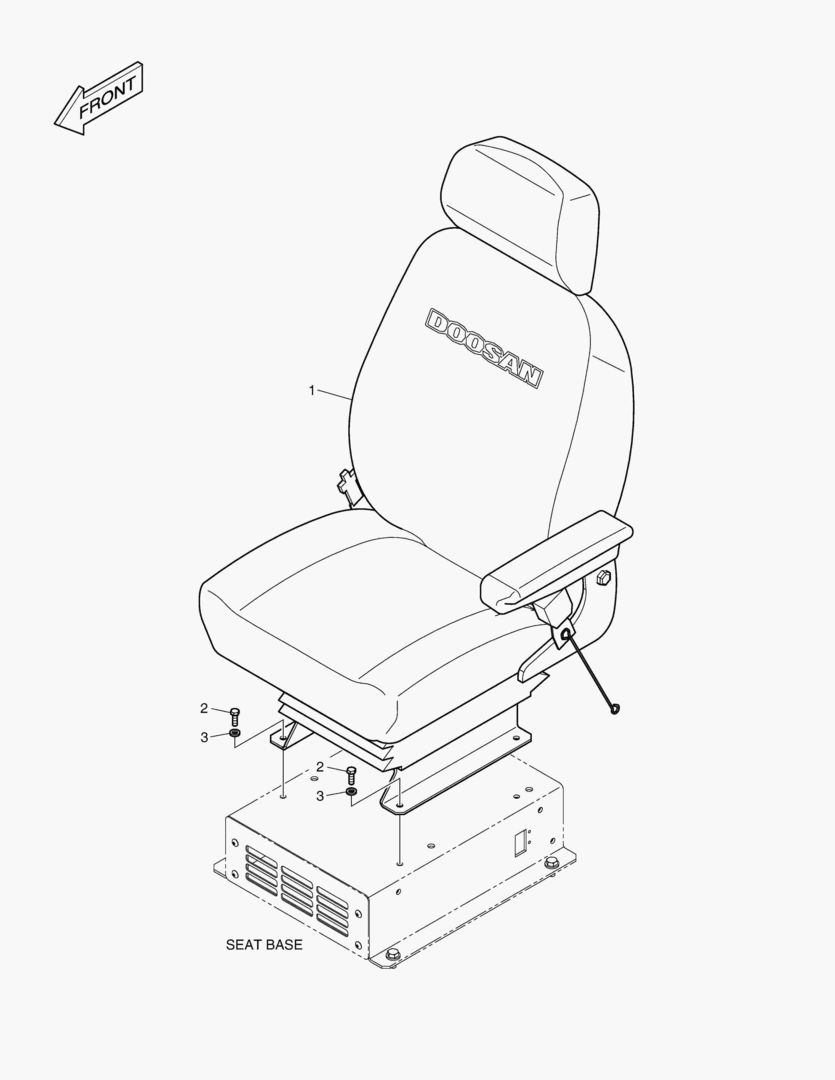 Схема 1450 SEAT ASS`Y - AIR SUSPENSION