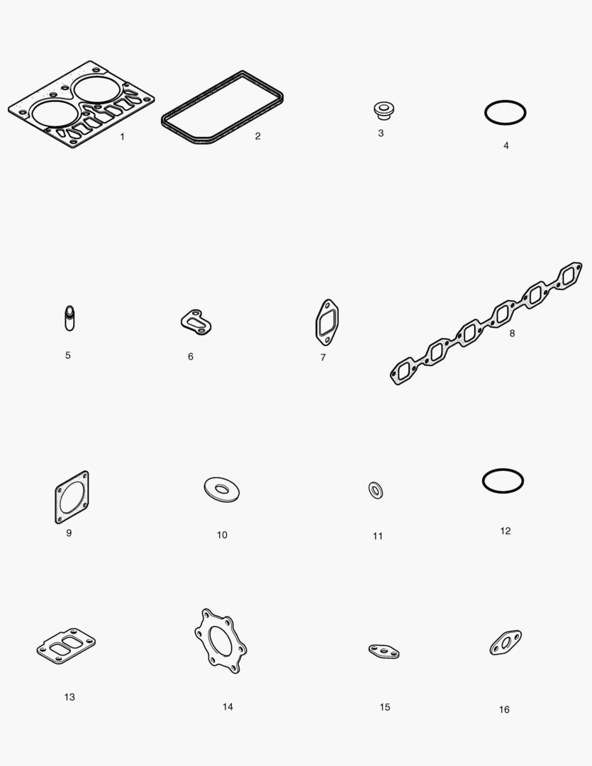 КОМПЛЕКТ ПРОКЛАДОК ДЛЯ КАПИТАЛЬНОГО РЕМОНТА-ВЕРХНИЙ