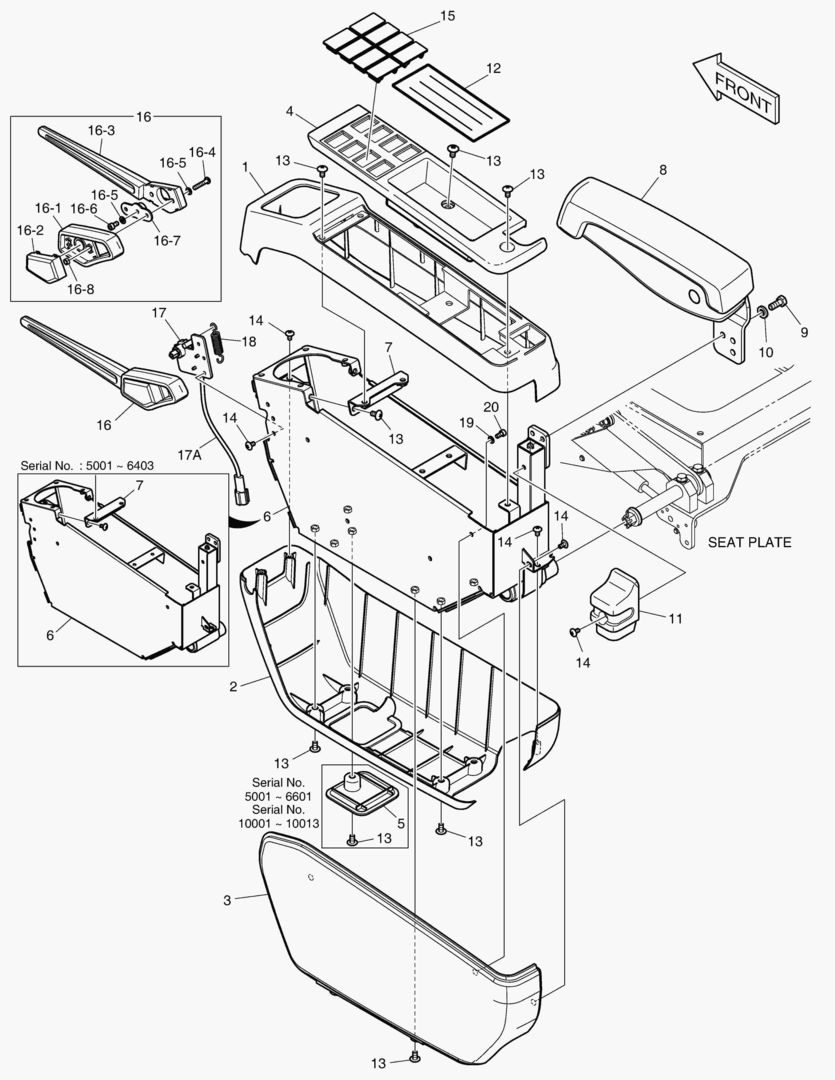 7250 CONTROL STAND - L.H(ROPS) [5001~6601]