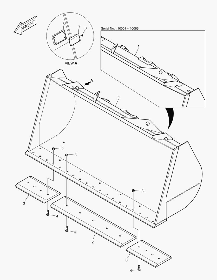 5220 BUCKET-3.7гЋҐ - CUTTING EDGE