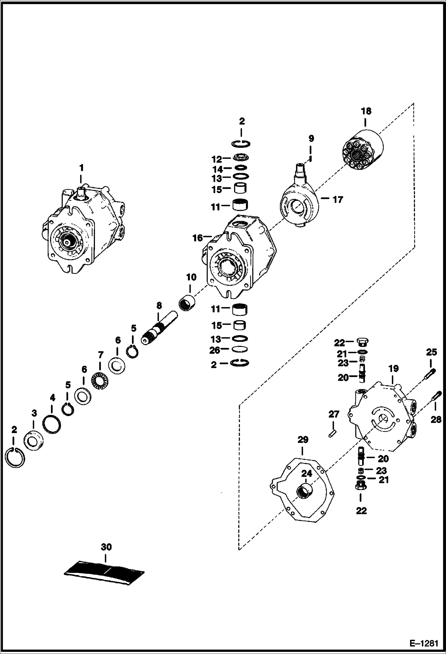 ГИДРОСТАТИЧЕСКИЙ НАСОС (ФРОНТАЛЬНЫЕ) (СЕРИЙНЫЙ НОМЕР 503734222-503749999)