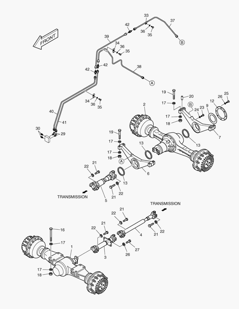 1150 AXLE & DRIVE SHAFT-MAX. TRAC