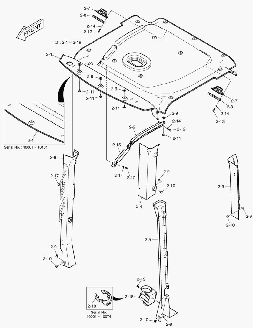 КАБИНА(2) - ВНУТРЕННИЕ ЛИСТЫ