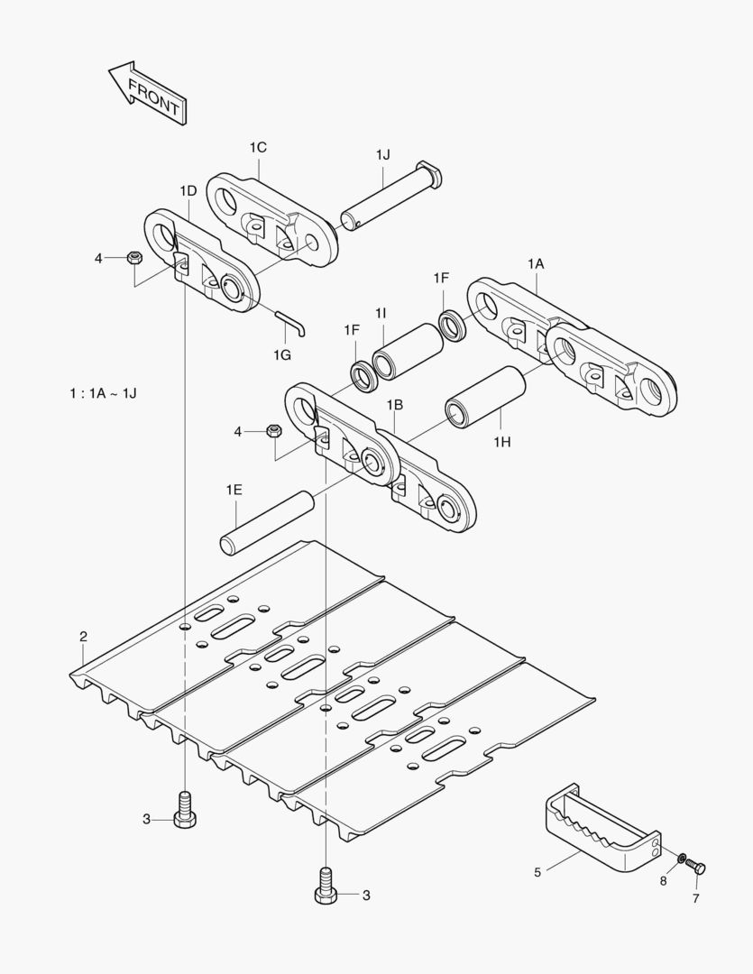 Спецтехника 6290 TRACK SHOE ASS`Y-800G [1001~4373]