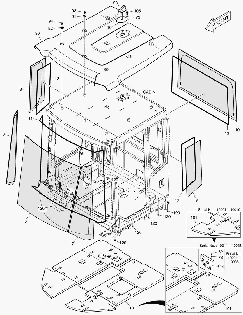 КАБИНА(5) - СТЕКЛО