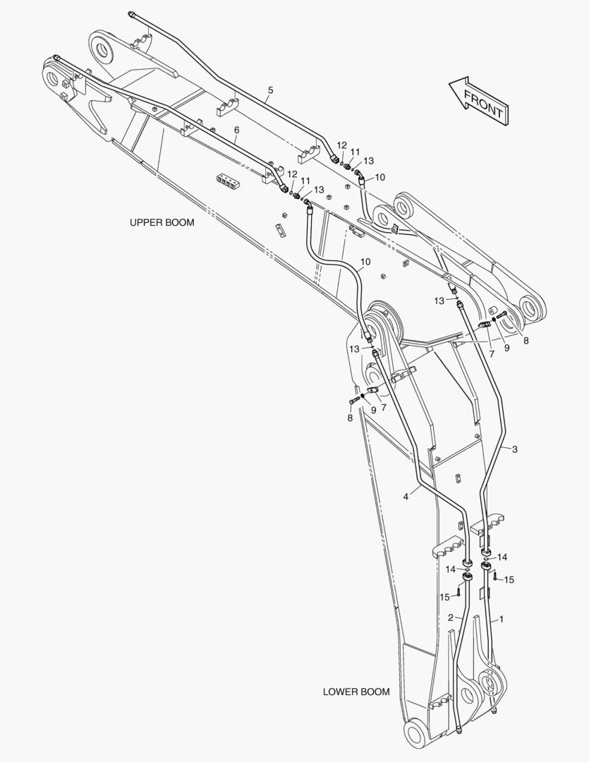 ТРУБОПРОВОД СТРЕЛЫ С ИЗМЕНЯЕМОЙ ГЕОМЕТРИЕЙ - ВРАЩАЮЩИЙСЯ