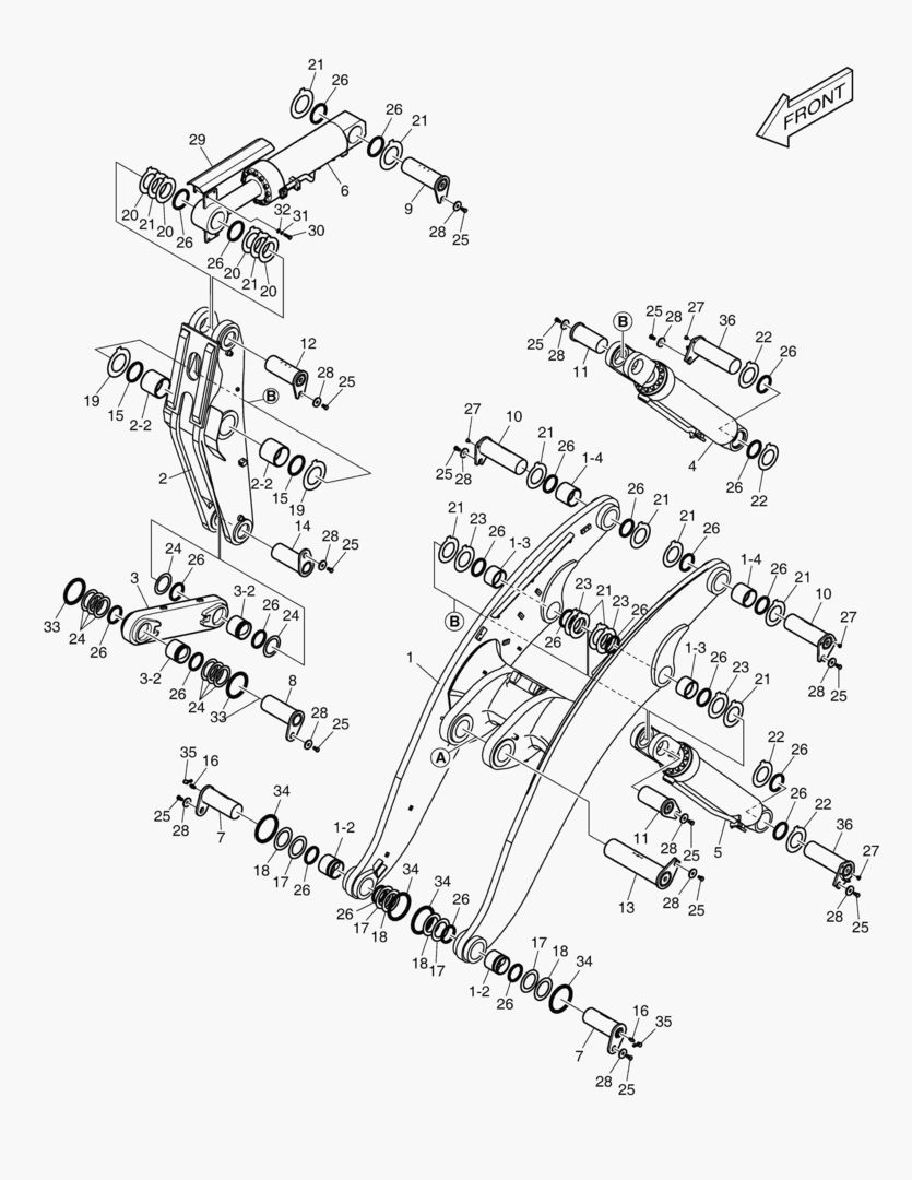 2110 LOADER ARM ASS`Y - BLOCK HANDLER