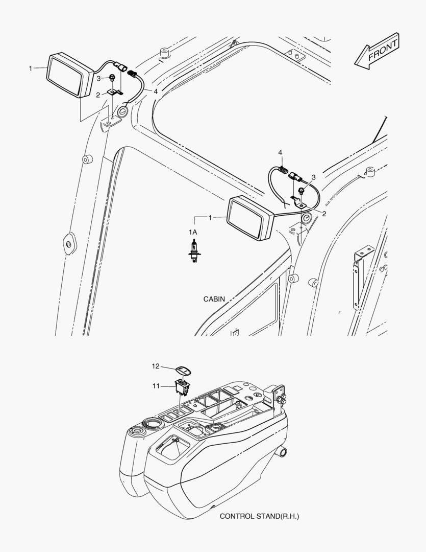 РАБОЧАЯ ФАРА - 2 ЛАМПЫ