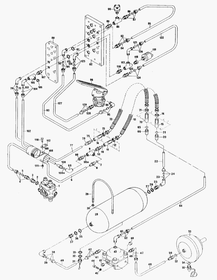 G043-9 BRAKE SYSTEM; REAR VEHICLE