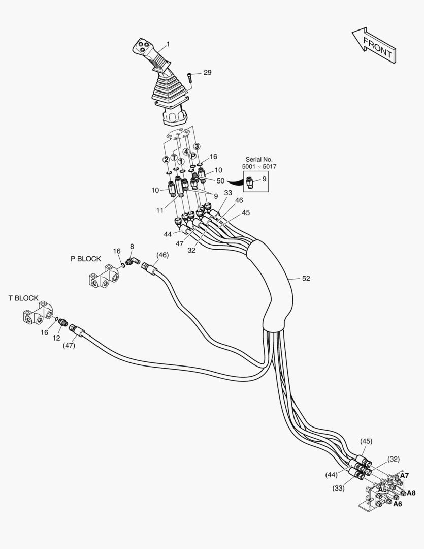 ТРУБОПРОВОД СЕРВОУПРАВЛЕНИЯ(3) - СТУПЕНЬКИ В КАБИНУ