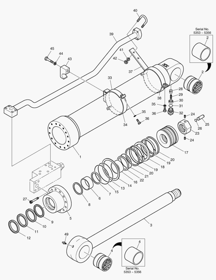 Спецтехника 4311 ARM CYLINDER - LOCK VALVE [5353~] - главное фото