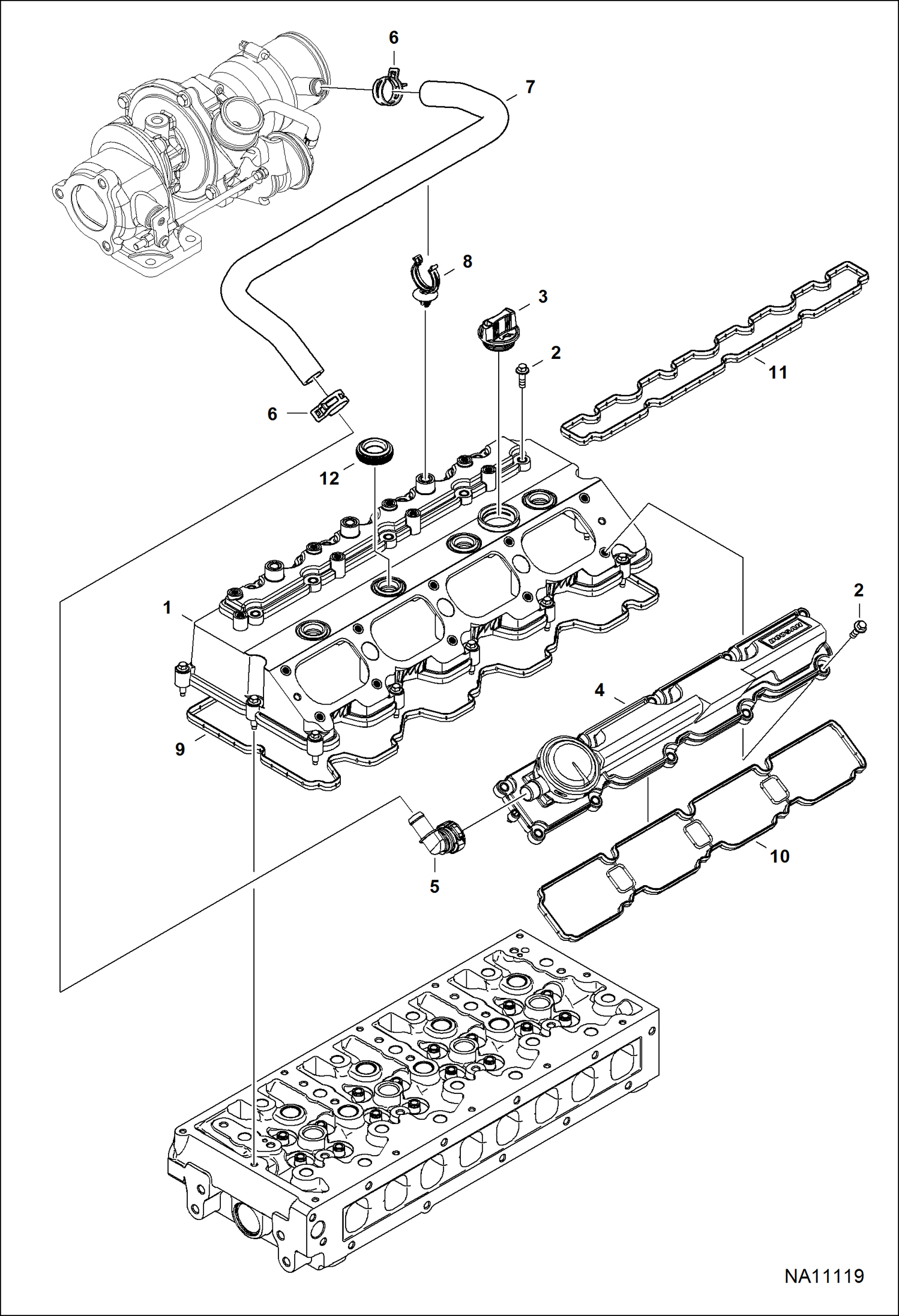 КРЫШКА КОРОМЫСЛА КЛАПАНА