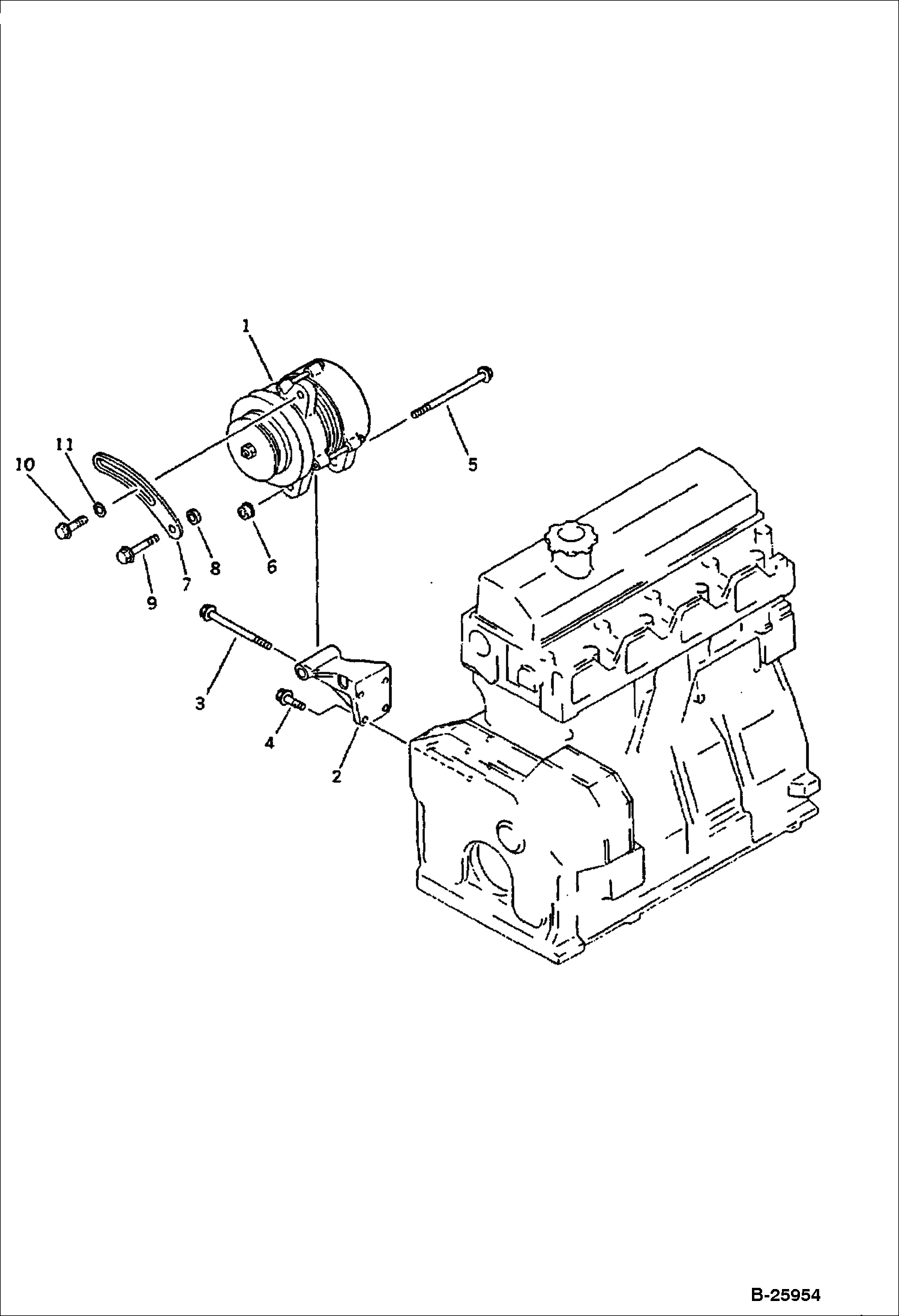 ГЕНЕРАТОР ПЕРЕМЕННОГО ТОКА И КРОНШТЕЙН ( 15A )