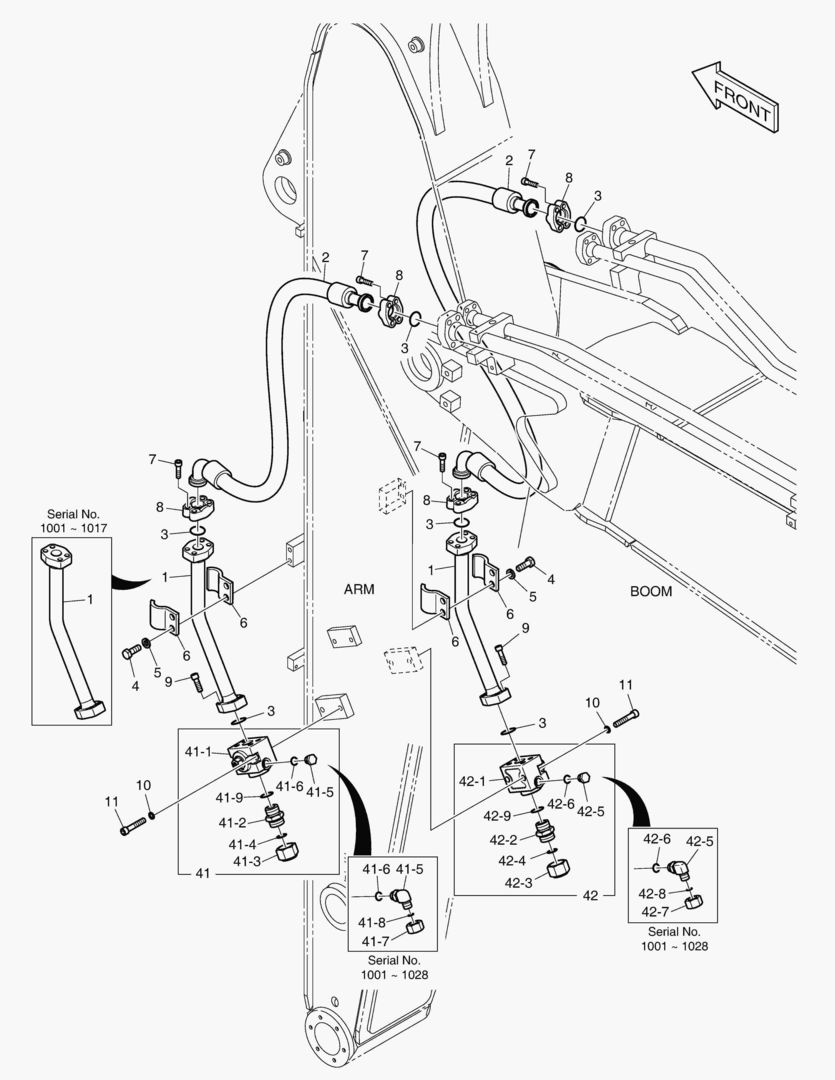 6730 ARM PIPING - ARM 2.5m(ONE & TWO WAY)