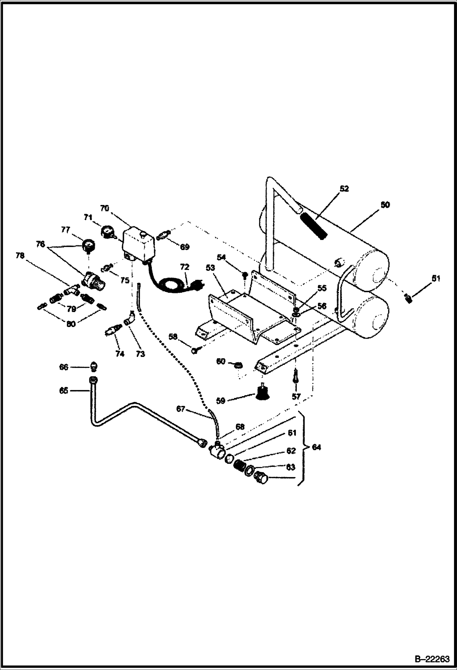 РАМА ШАССИ (БАЛЛОНЫ СО СЖАТЫМ ВОЗДУХОМ)