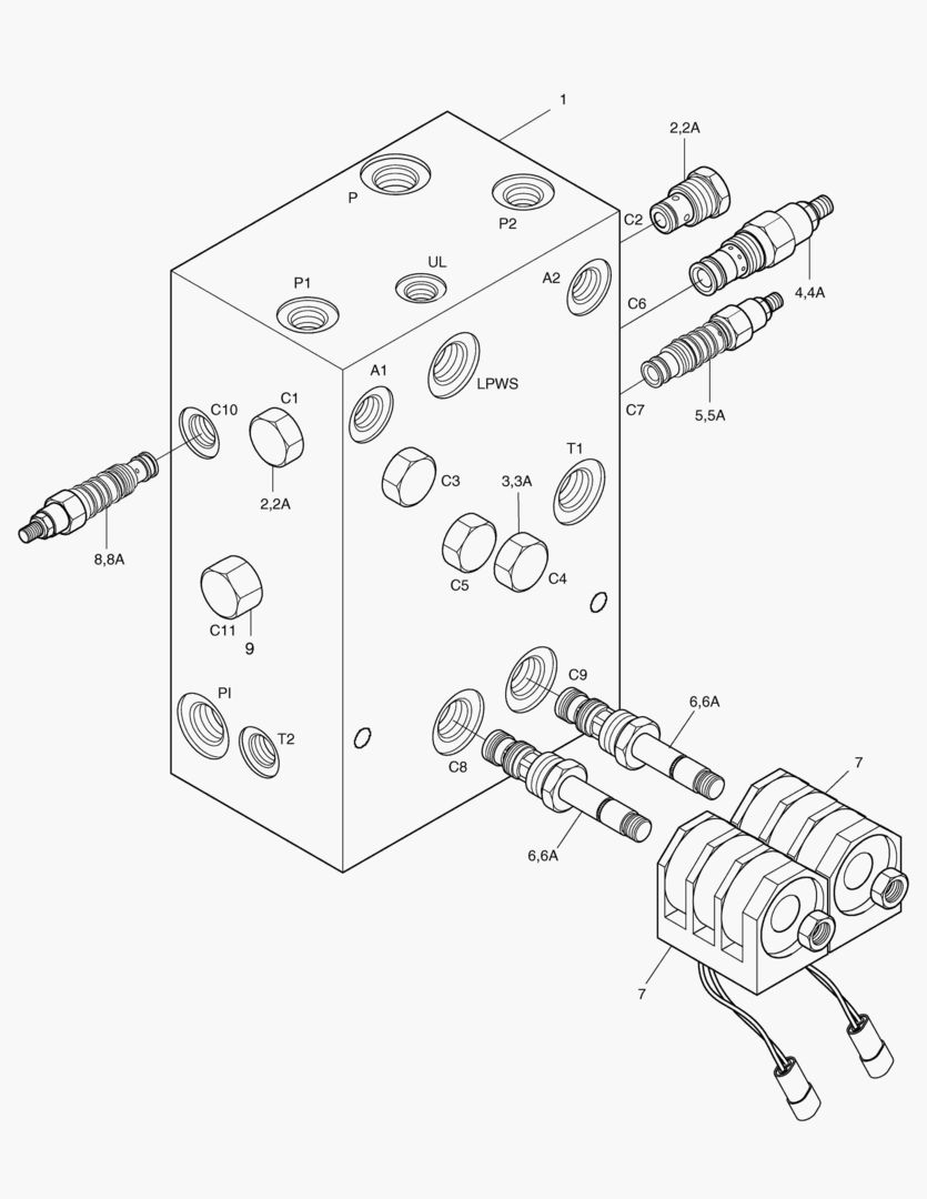3530 BRAKE & PILOT SUPPLY VALVE