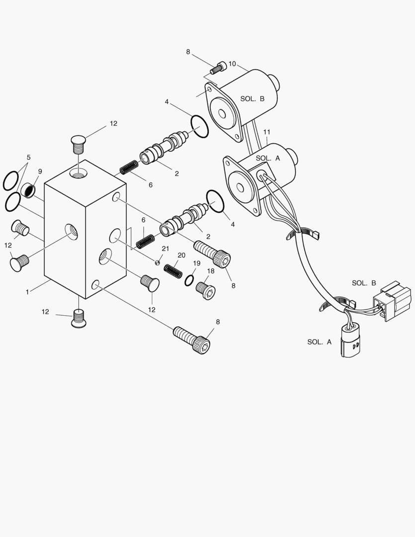ОСНОВНОЙ НАСОС - СОЛЕНОИДНЫЙ КЛАПАН