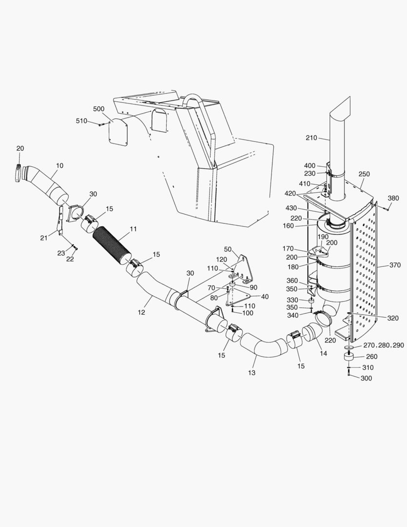 G050-4 EXHAUST SYSTEM