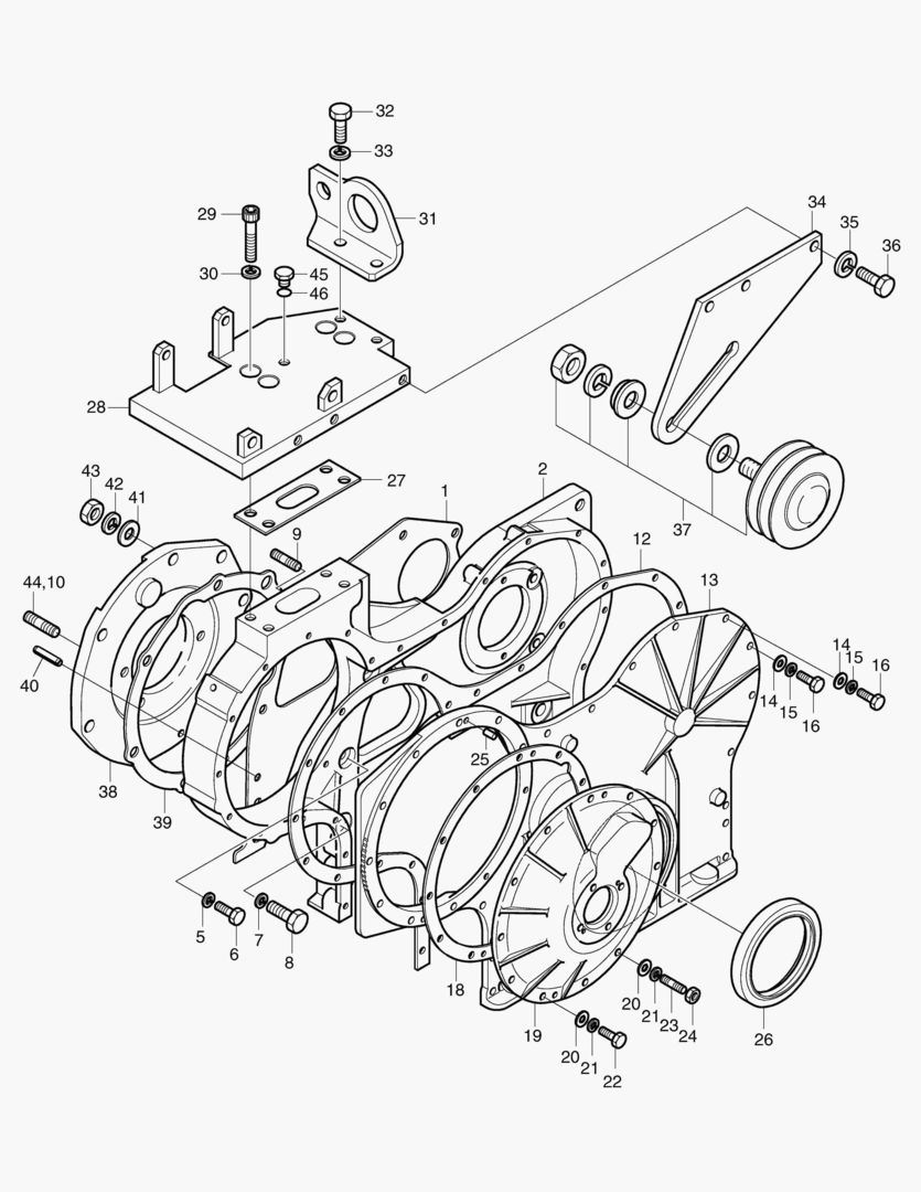 КАРТЕР РАСПРЕДЕЛИТЕЛЬНЫХ ШЕСТЕРЕН