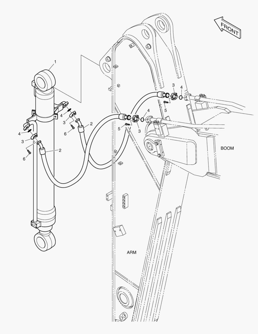 ГИДРОСИСТЕМА РУКОЯТИ - РУКОЯТЬ 2.6 м