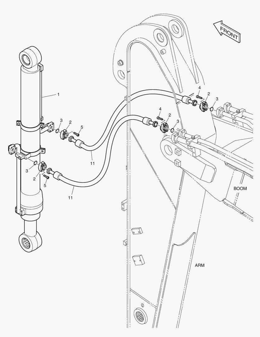 ГИДРОСИСТЕМА РУКОЯТИ - РУКОЯТЬ 2.2 м