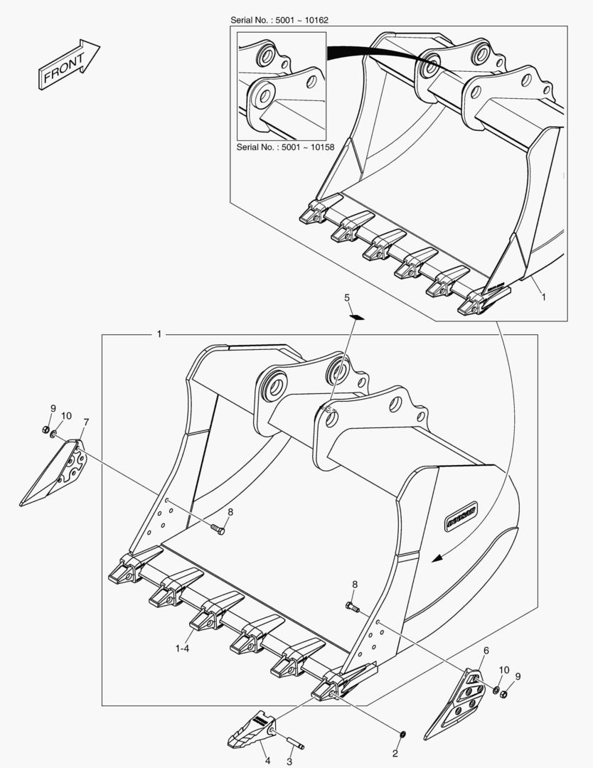 7580 BUCKET ASSВґY - 2.32mВі - H CLASS