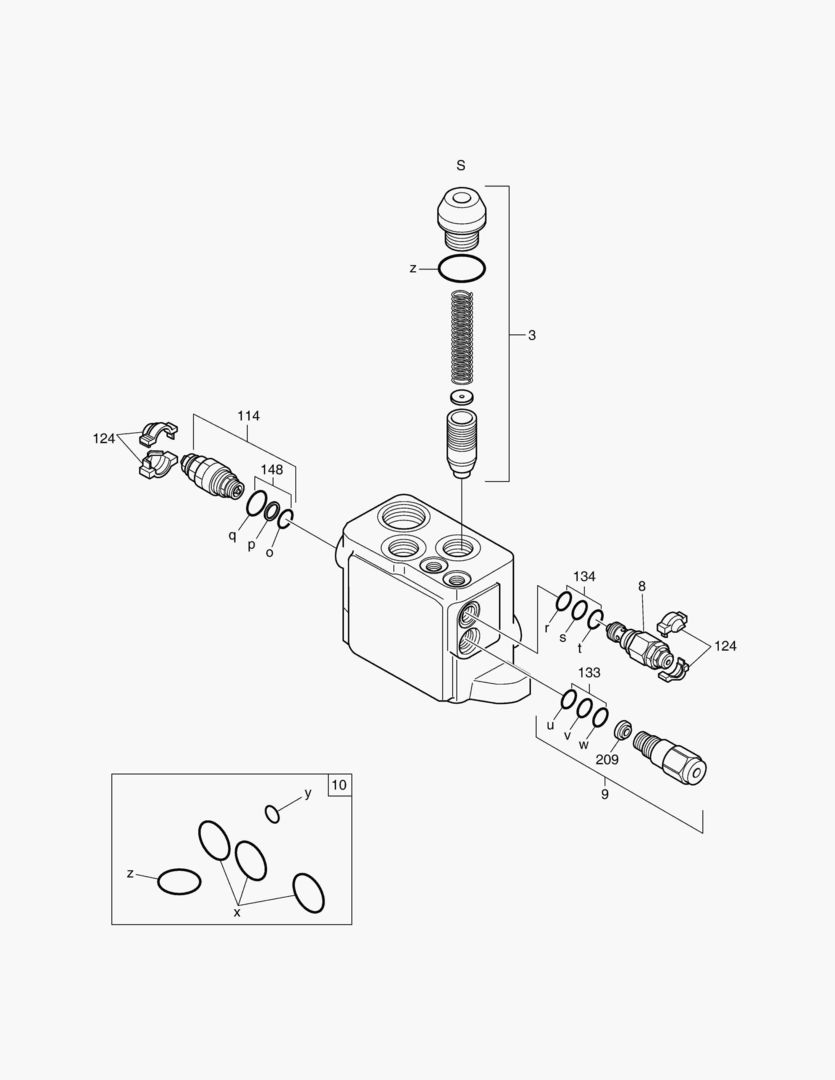 ВХОДНЫЙ БЛОК - РЕГУЛИРУЮЩИЙ КЛАПАН