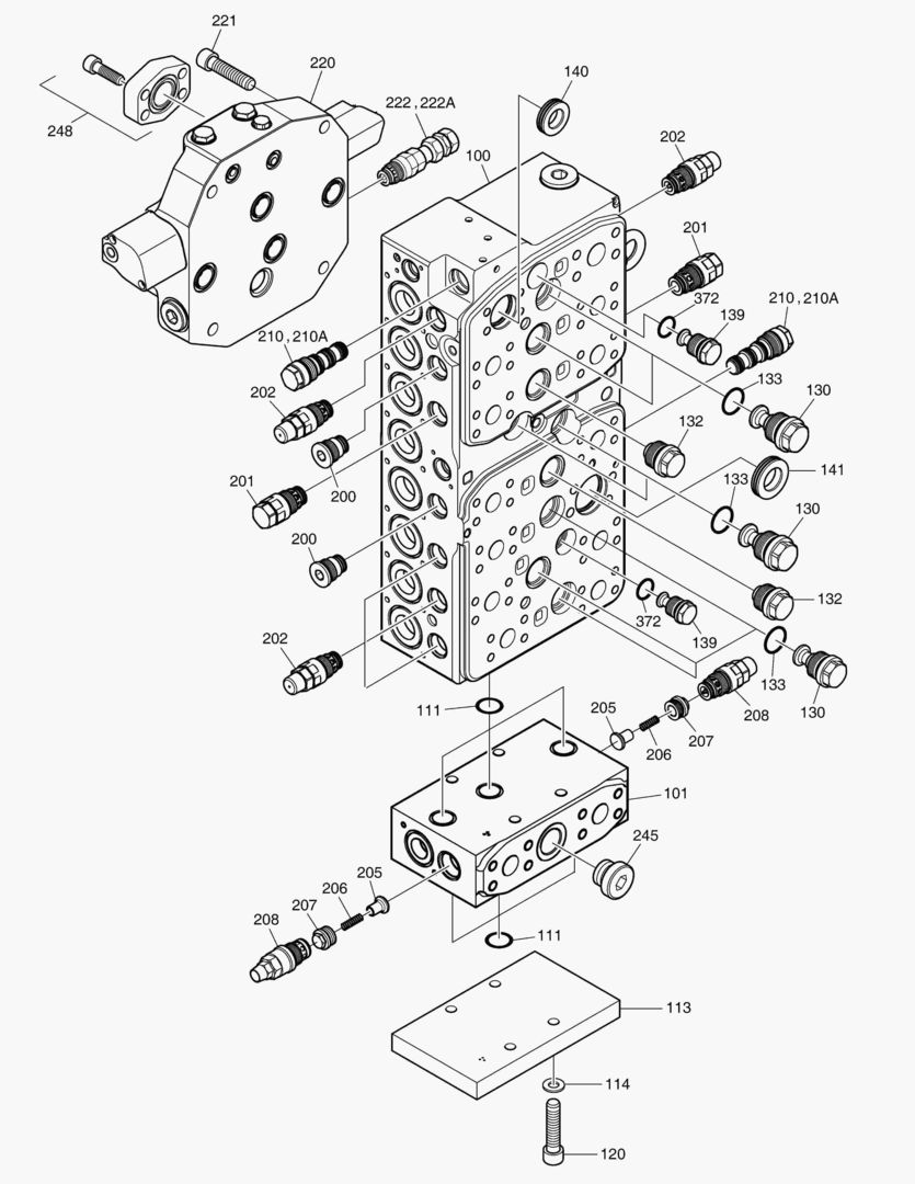 Спецтехника 4250 CONTROL VALVE(1) - VALVE(ARTI) - главное фото