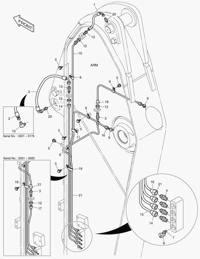 ТРУБОПРОВОД СМАЗОЧНОЙ СИСТЕМЫ - РУКОЯТЬ 2.75 м