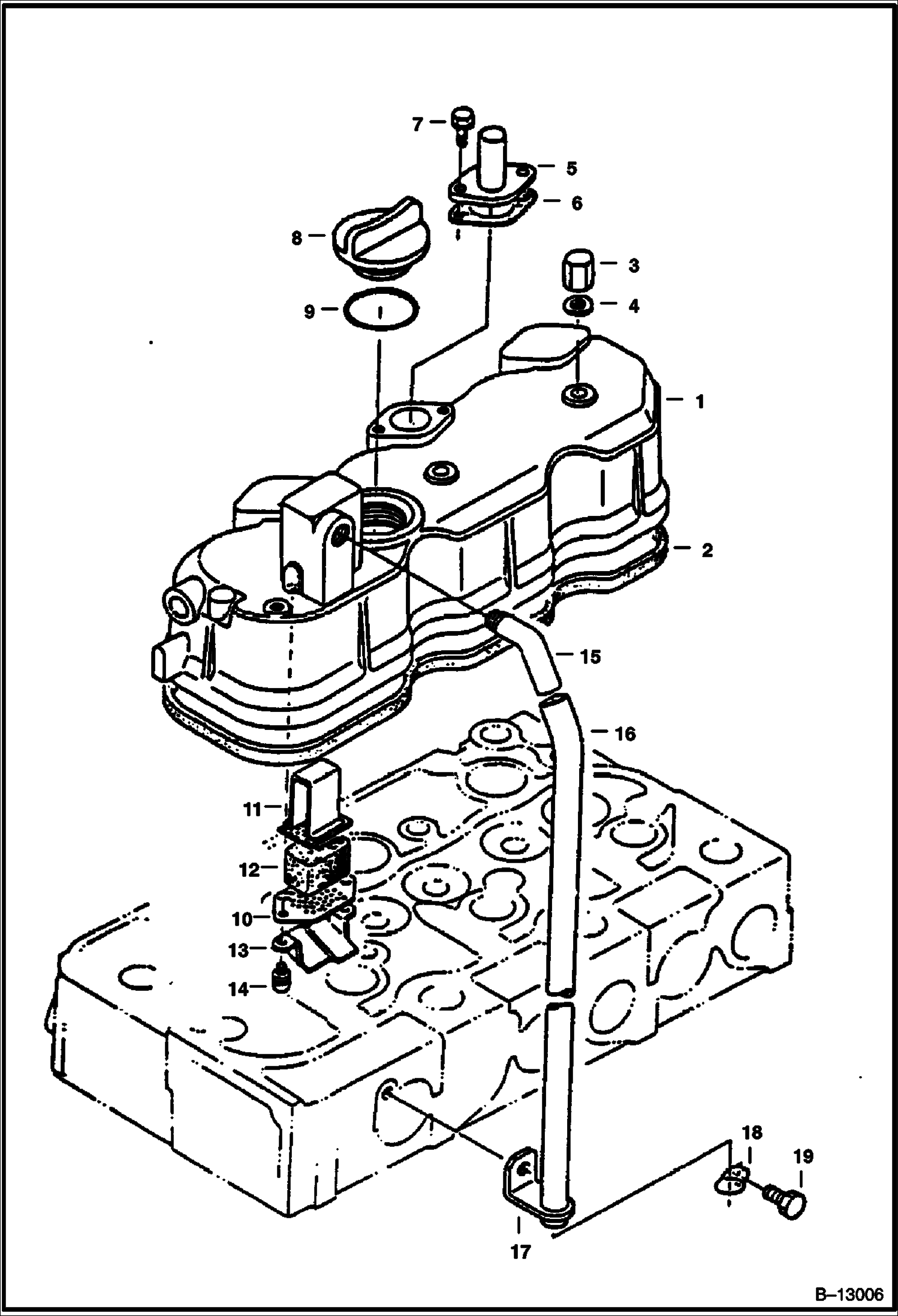 КРЫШКА КОРОМЫСЛА КЛАПАНА