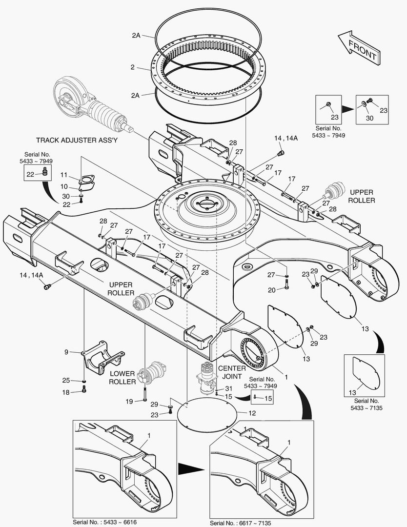 РАМА ГУСЕНИЦЫ