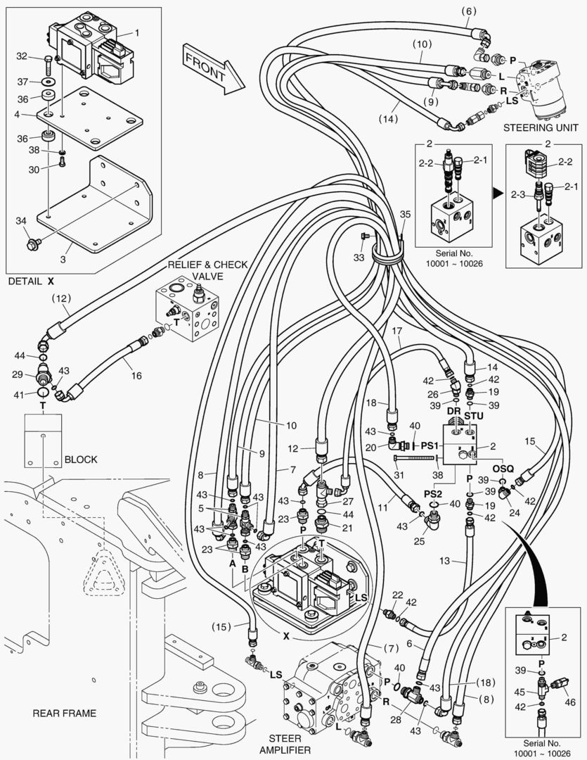 ПАТРУБКИ РУЛЕВОГО УПРАВЛЕНИЯ - ЭЛЕКТРИКА