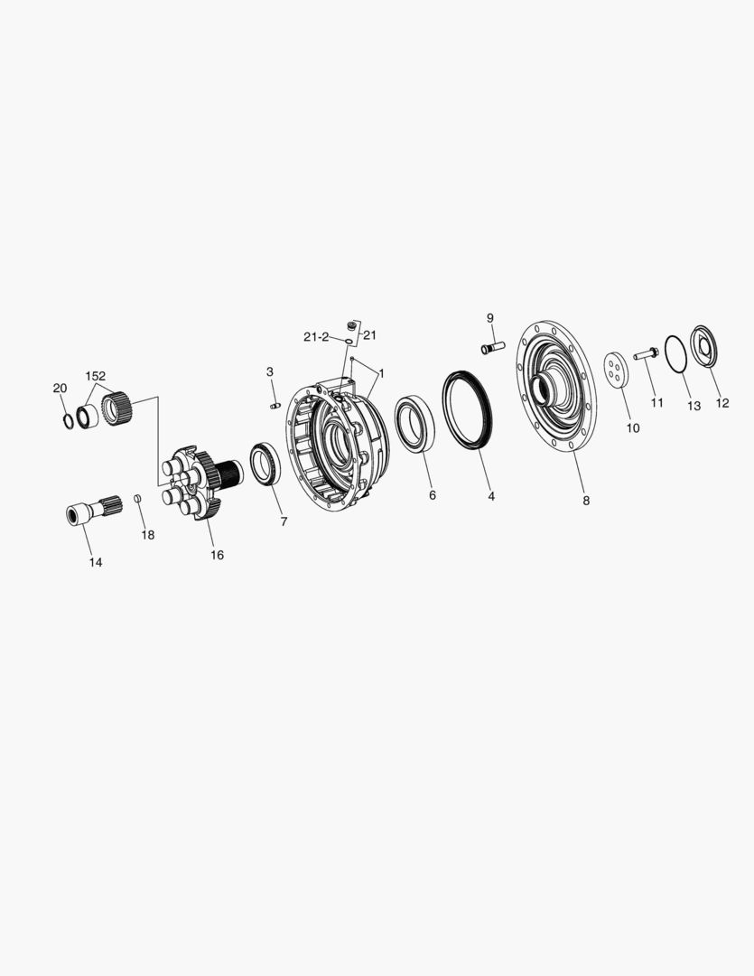 ВТОРИЧНЫЙ ВАЛ - ПЕРЕДНЯЯ ОСЬ