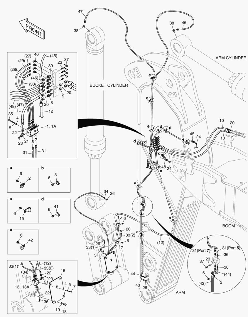 6831 LUBRICATION PIPING - ARM 2.6m [5085~]