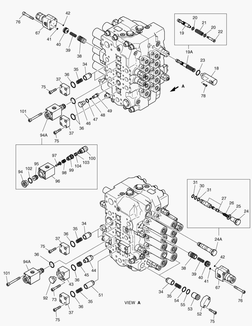 Схема РЕГУЛИРУЮЩИЙ КЛАПАН(3) - EXCA