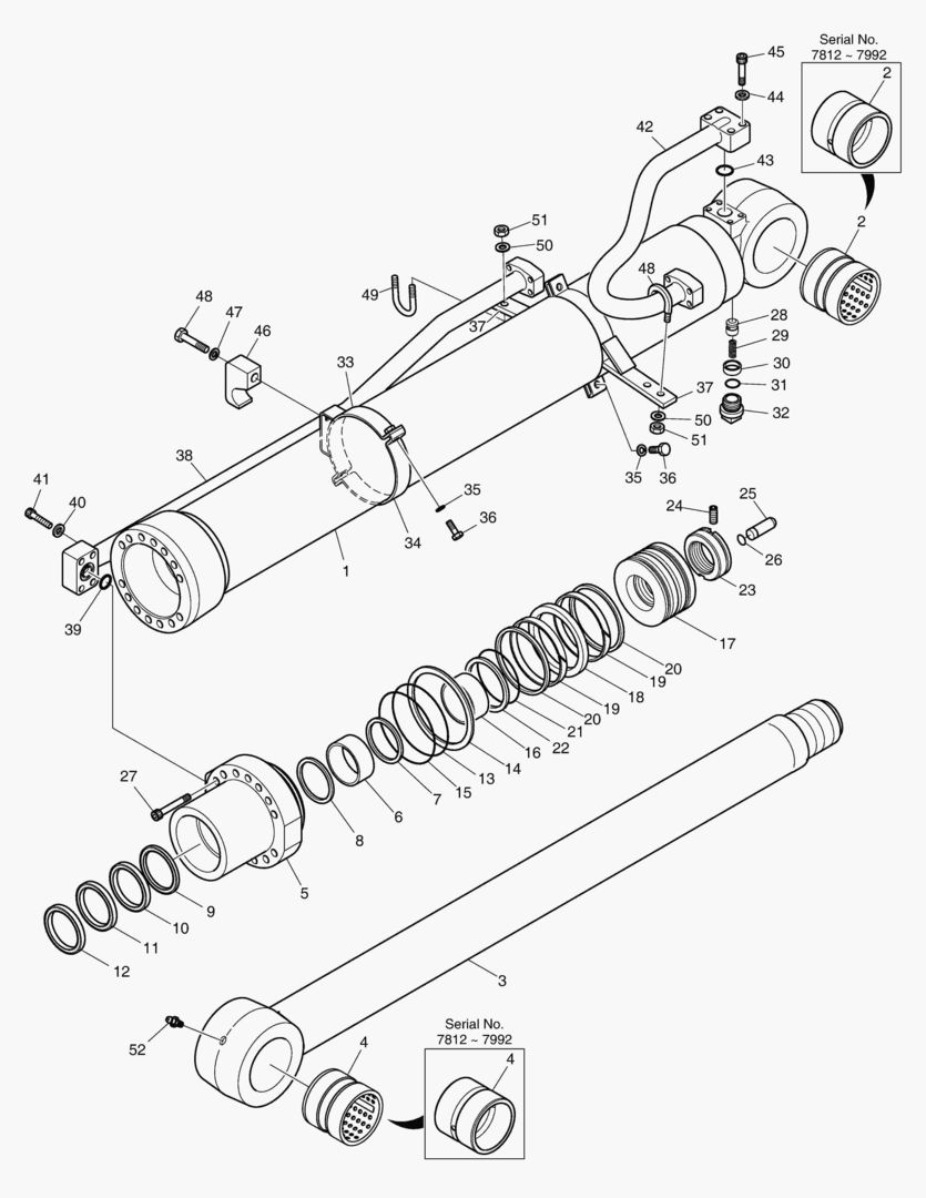 Спецтехника 4351 ARM CYLINDER - ARTI. BOOM(ARM 2m) [7812~] - главное фото