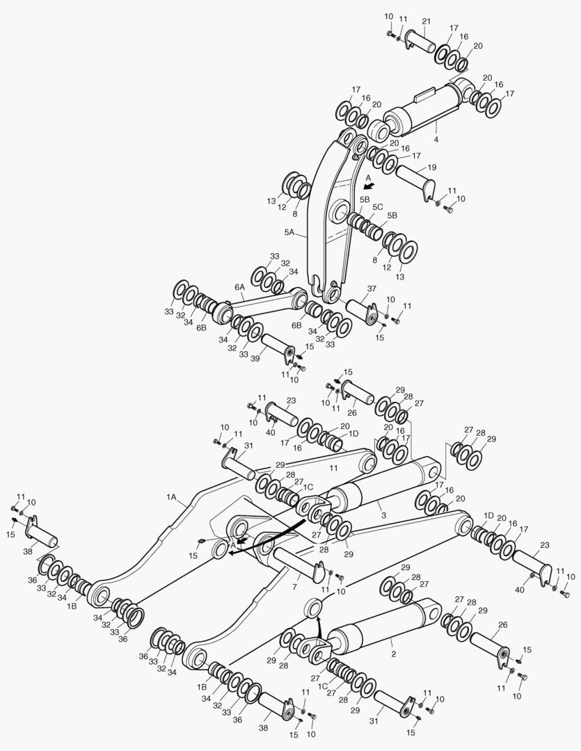 2105 LOADER-EXTENDED ARM [1235~]