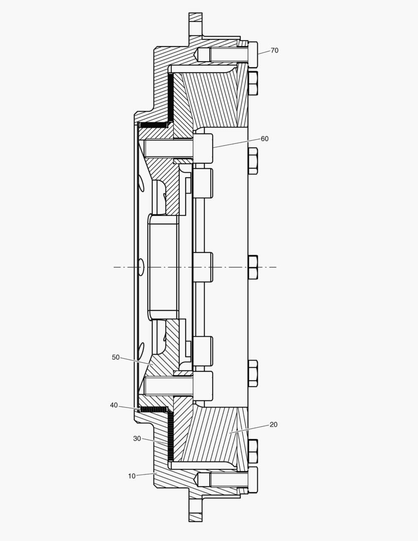 Схема G120-20 COUPLING ENGINE-TRANSM. [~8X1128]