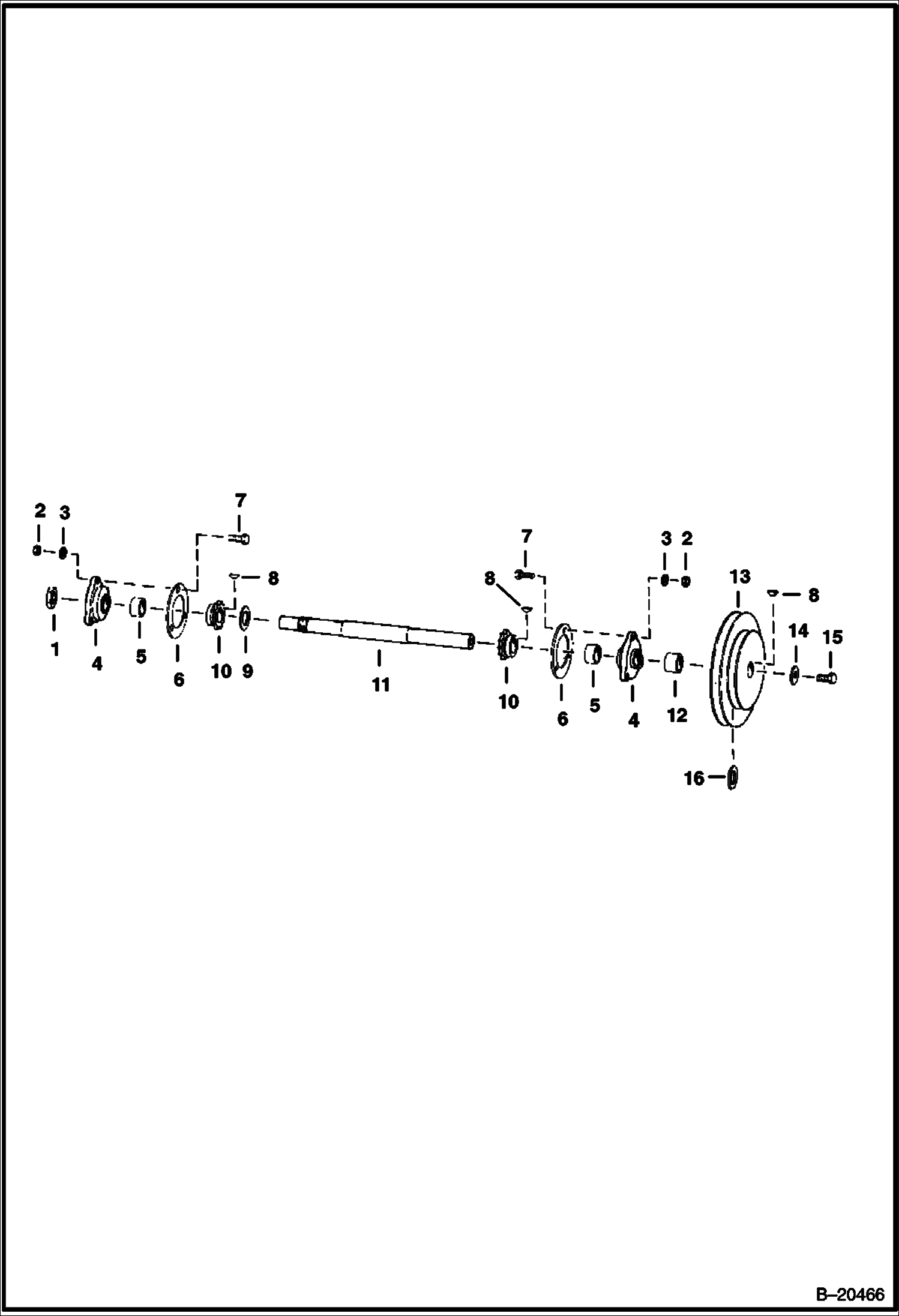 ВЕРХНИЙ ПЕРЕДАТОЧНЫЙ ВАЛ