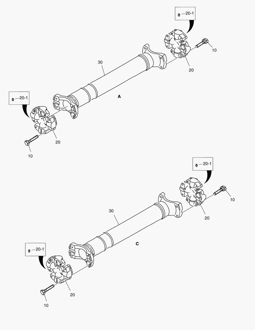 G110-20 INTERMEDIATE SHAFTS