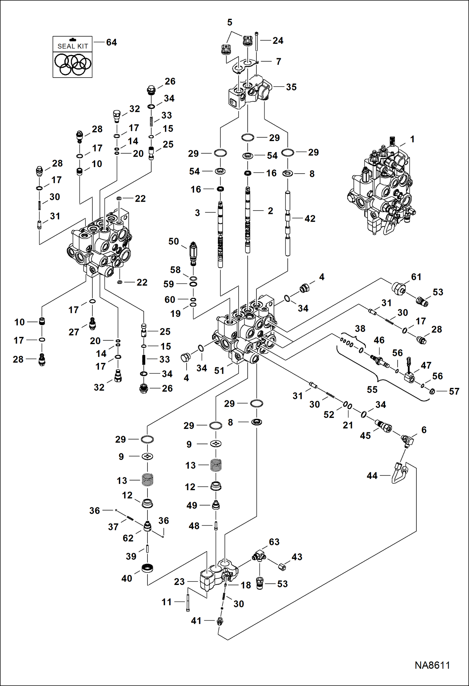 ГИДРАВЛИЧЕСКИЙ РЕГУЛИРУЮЩИЙ КЛАПАН (РУКОВОДСТВО ПО УПРАВЛЕНИЮ) (D ПОСЛЕДОВАТЕЛЬНАЯ КАТУШКА) (БЕЗ ПЕРЕДНЕГО ВСПОМОГАТЕЛЬНОГО УСТРОЙСТВА)