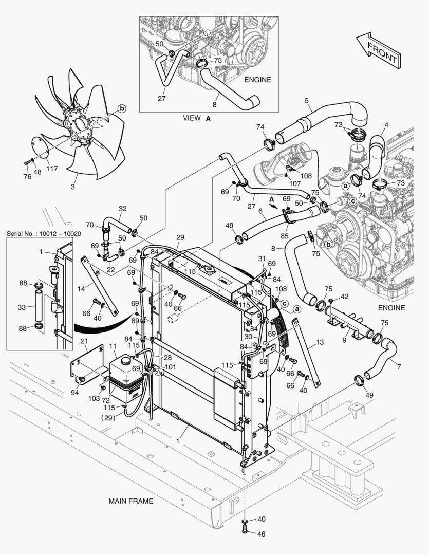 Схема ОПОРТНЫЙ УЗЕЛ РАДИАТОРА