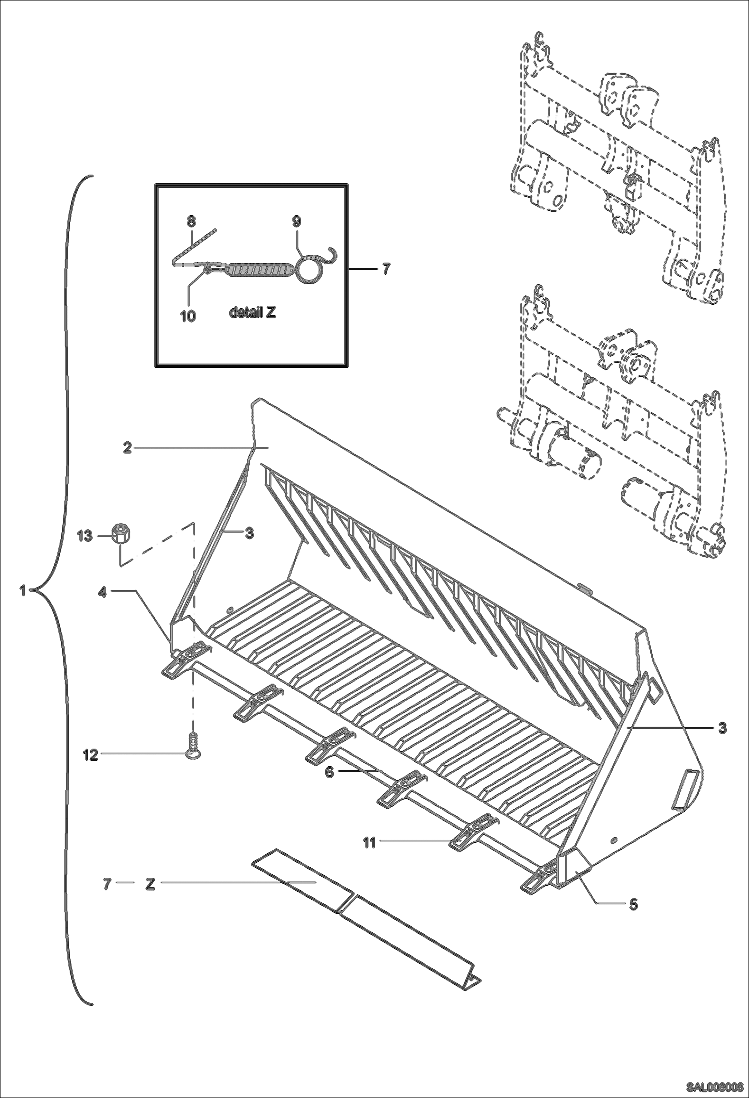 ЛОПАТА ДЛЯ ЗАГРУЗКИ КАМНЕЙ 1850 ММ
