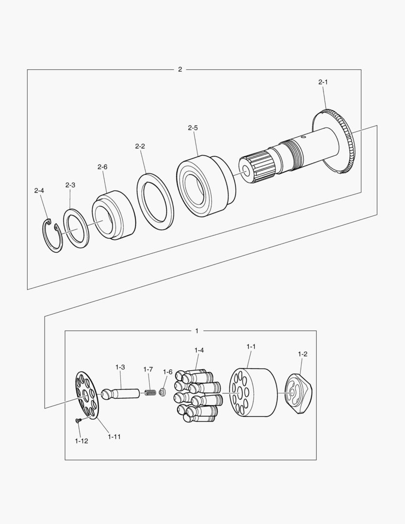 ХОДОВОЙ ГИДРОМОТОР - РОТОР В СБОРЕ