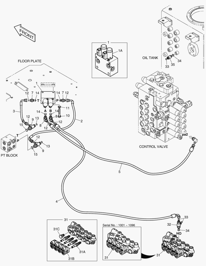 ТРУБОПРОВОД СЕРВОУПРАВЛЕНИЯ - 2 ПУТИ