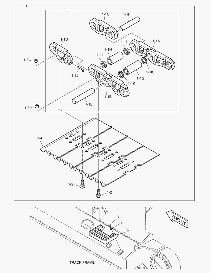 6330 TRACK SHOE ASS`Y - 900G [5001~5182]
